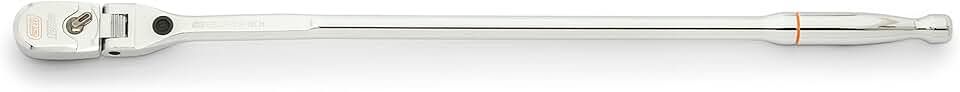 GEARWRENCH 1/2" Drive 120XP Locking Flex Head Ratchet with Full Polish Grip - 25" Length - 81376