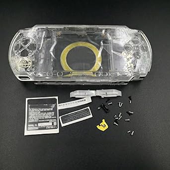 Housing Case Shell with Buttons Screwdrivers for PSP 1000 1001 - Clear