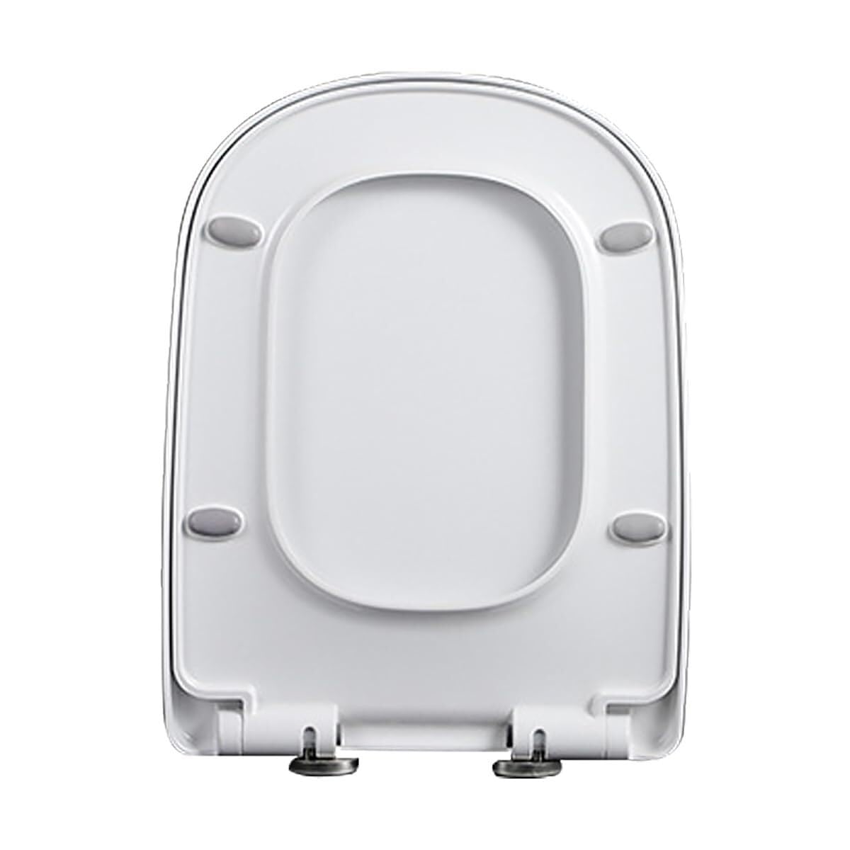 Elongated Square Toilet seat, Adjustable, Lightweight, Durable, Portable, User-Friendly, Compact for Daily use Durable Construction, Soft, Close, Quick, Release