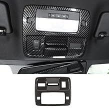 RT-TCZ Roof Reading Light Lamp Switch Button Panel Trim Cover Carbon Fiber Interior Accessories for Chevrolet Camaro 2010-2015