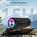 Portable Bluetooth Speaker, Bluetooth 5.4 Wireless Speaker with 20W HD Loud Stereo Sound, 15H Playtime, IP7 Waterproof, LED Lights, TWS Pairing, Built-in Mic, for Outdoor, Home, Party, Beach, Gift