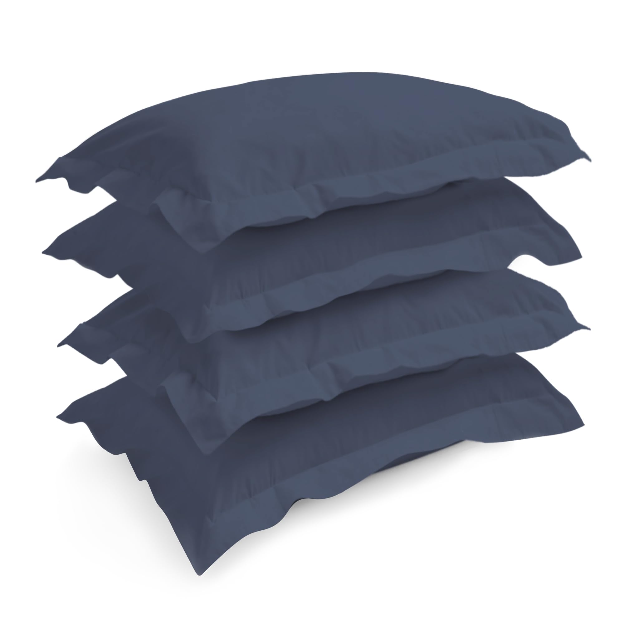 Pizuna 100% Cotton Standard Pillowcases 2 Pack White 50x75cm, 400 Thread Count Long Staple Combed Cotton Soft Pillow Cover, Sateen Weave Oxford Pillow Cases (Cooling Pillowcase 2PC) — view 16