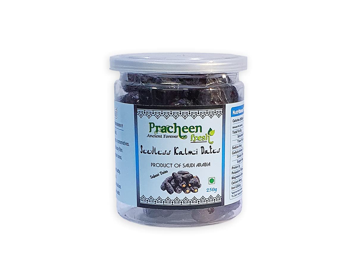 Pracheen Fresh Seedless Kalmi / Safawi Dates, Saudi Arabia, 250g Pack (B09JZPKXX2) Amazon Price History, Amazon Price Tracker
