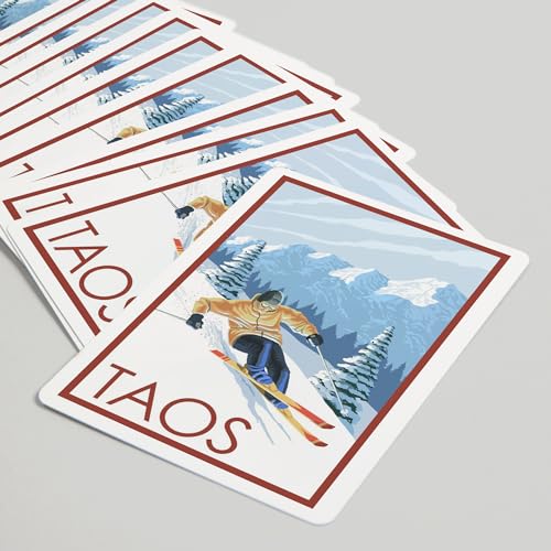 Lantern Press Taos New Mexico Baraja Póker 52 Cartas miniatura 5
