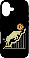 Vista 32 de iPhone 13 Pro Max Bitcoin Bull Graph Bullish BTC Crypto Crypto Cryptocurrency Trader Case