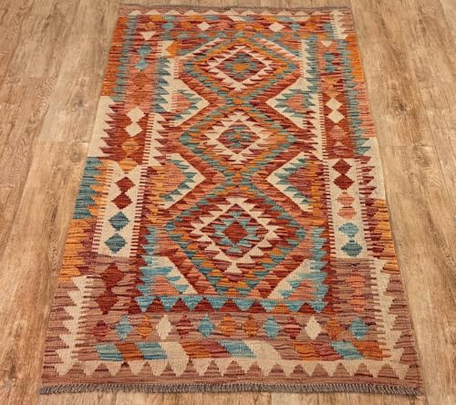 Rug Studios Teppich KELIM ORIGINAL | Farbe: Multi; Größe: 100 x 160 cm | strapazierfähig und leicht zu reinigen | Wohnzimmer | Schlafzimmer Rug Studios Teppich KELIM ORIGINAL | Farbe: Multi; Größe: 100 x 160 cm | strapazierfähig und leicht zu reinigen | Wohnzimmer | Schlafzimmer