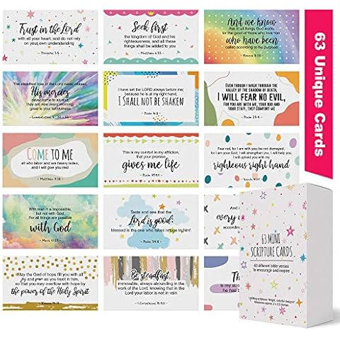 Dessie Prayer Cards - 63 Mini Scripture Cards with Assorted Bible Verses. Perfect for Women's Bible Studies, Daily Devotional for Women and Inspirational Christian Gift for Women Cover