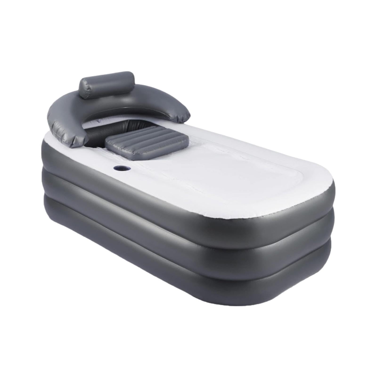 Inflatable Bathtub with Backrest Folding for Shower Bathroom Adults Children Black|Home & Garden| Home Improvement| Plumbing & Fixtures| Bathtubs-picture-20