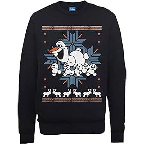 Disney Frozen Christmas Olaf and Snowmen Sweat-Shirt Homme
