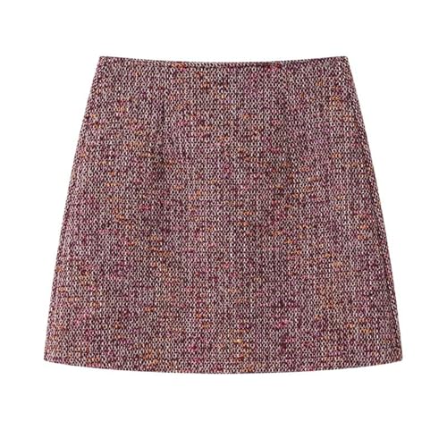 Women's Wool Mini Skirt Winter Fitted A-Line Pencil3