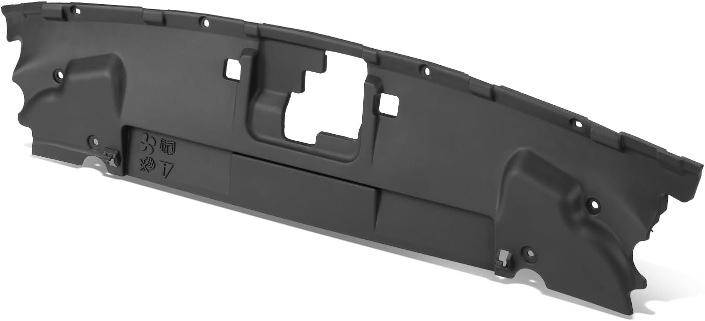 FO1224129 Front Upper Radiator Support Cover Compatible with Ford Mustang 2018-2022, Smooth Black