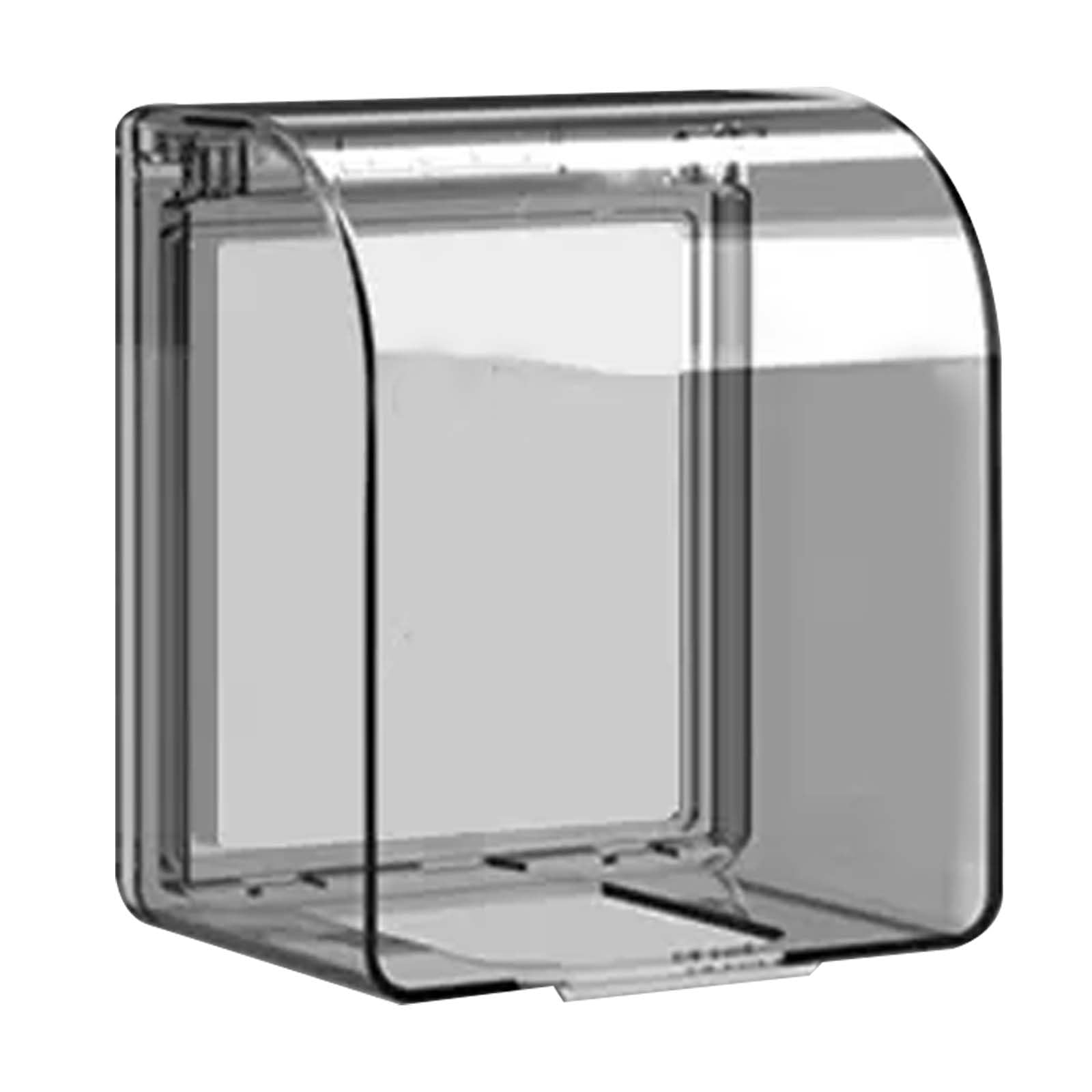 Cache Prise Etanche Electrique Murale, Boîtier de Prise Étanche, Couvercle de Prise de Courant en Utilisation Étanche, Electrique de Courant Etanche, Accessoire Cuisine, 12x11x8cm (Nero)