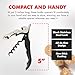 Chef Craft Select Waiters Corkscrew with Foil Cutter and Bottle Opener, 5 inches in Length, Stainless Steel/Black