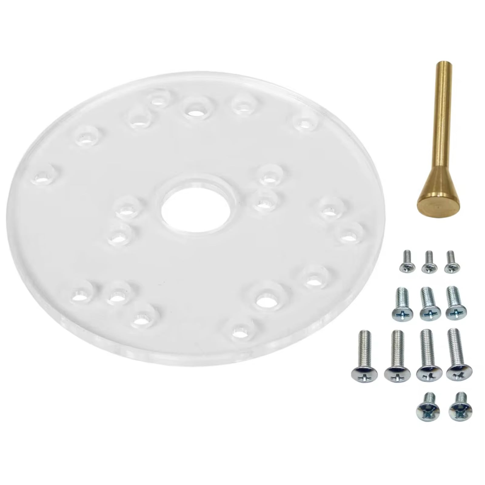 Kaeltsyn Router Base Plate Acrylic With Centering Pin Screws For Trim Routers Woodworking Easy Installation Router Replacement Access