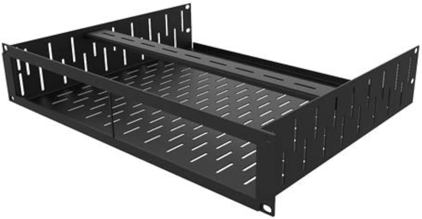 Penn Elcom Custom Media Rack Shelves Compatible with 3 x Sonos Connect