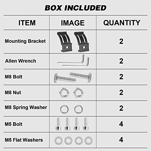 Image of LED Light Bar Base Mounting Brackets 2PCS Offroad Pod Light Mount | Adjustable Bottom Mount Bracket Kits for LED Driving Pod Lights Cubes Off Road Work Light Bar Fog Lights