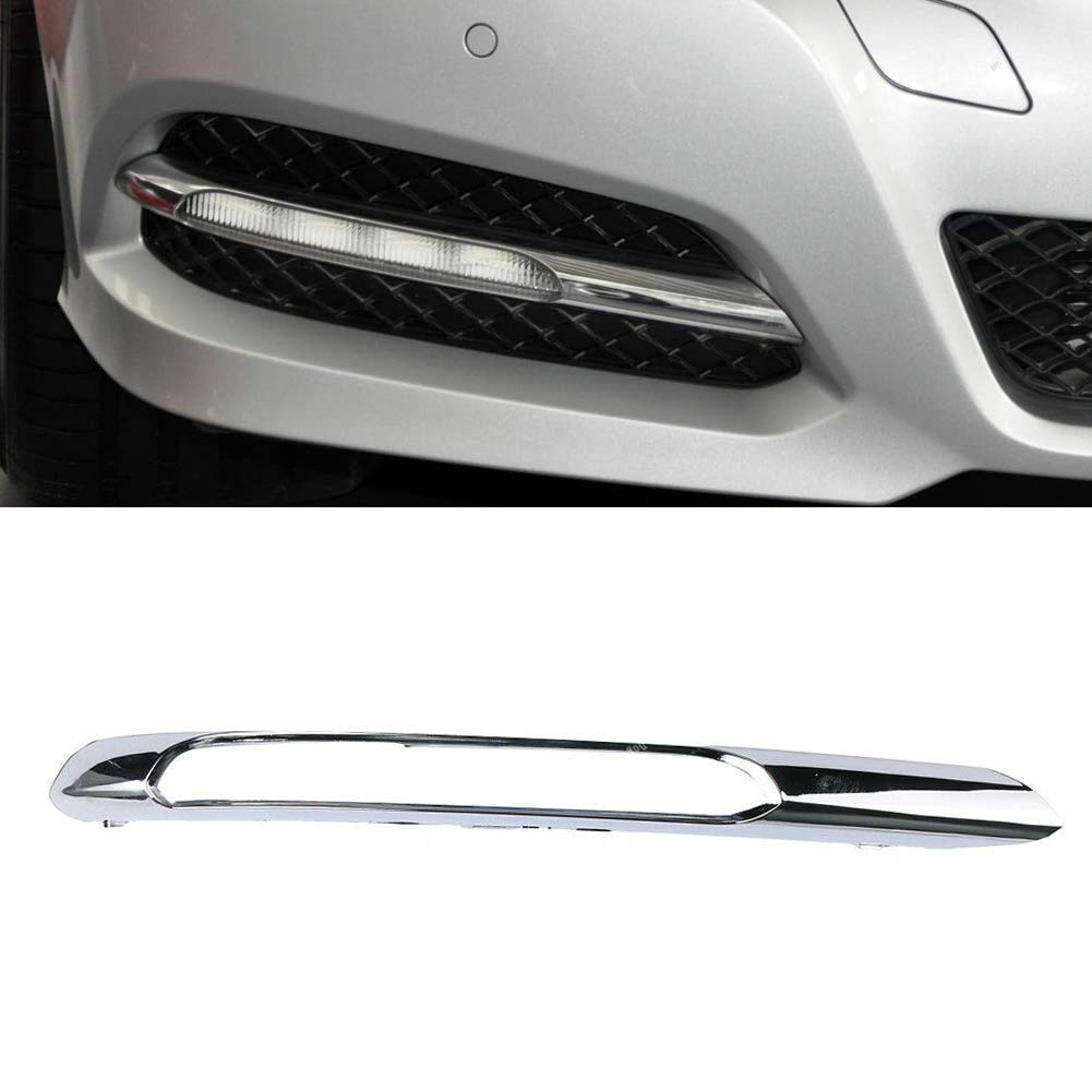 ACEDICHY Front Bumper Fog Light Chrome Molding Trim 2128851674 Compatible with Mercedes Benz E200 E260 E300 2011-2013