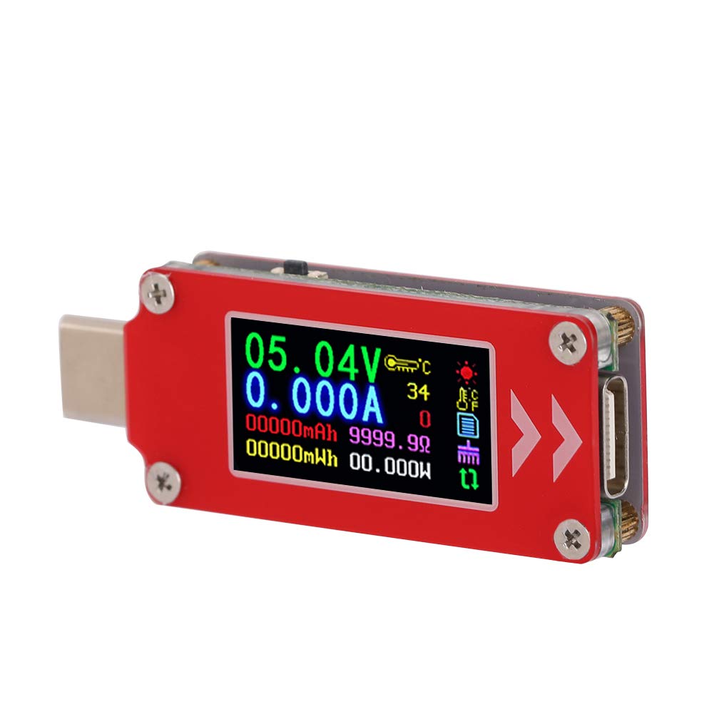 USB Tester TC64 Mit Farbdisplay – Typ-C Ladegerät Tester Für Spannung, Strom, Kapazität, PD – USB Power Meter Leistungsdetektor