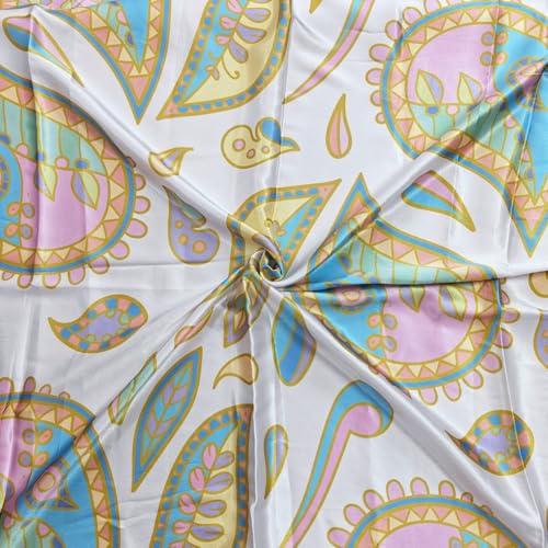 Image of Satin Silk Small Square Scarf for Women, Printed Soft and Comfy Neck Head Tie Scarf Bandana