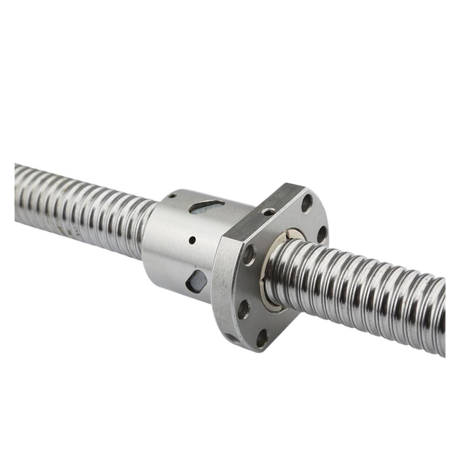 Metal Ball Screw nut 2510 Ball Screw 200mm-1000mm Ball Nut with Flange BK/BF20 XZY Machine Tool End Face is CNC Parts Processing(350mm)