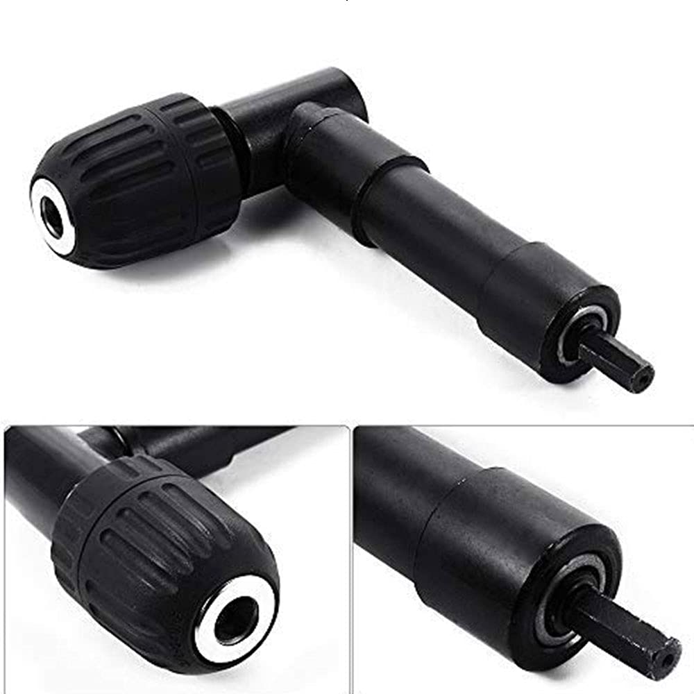 Foret à angle droit, 0,8–10 mm, extension courbée à 90 degrés, adaptateur convertisseur de perceuse sans clé pour espace de travail étroit