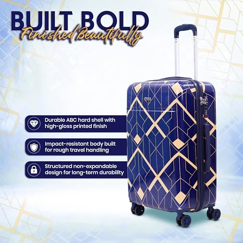 Image of Spider Trolley Single Small Trolley Bag | Polycarbonate Hardshell | Large Polycarbonate Hardshell, Lightweight Expandable, 360 Rotatable Wheels, TSA Type Lock