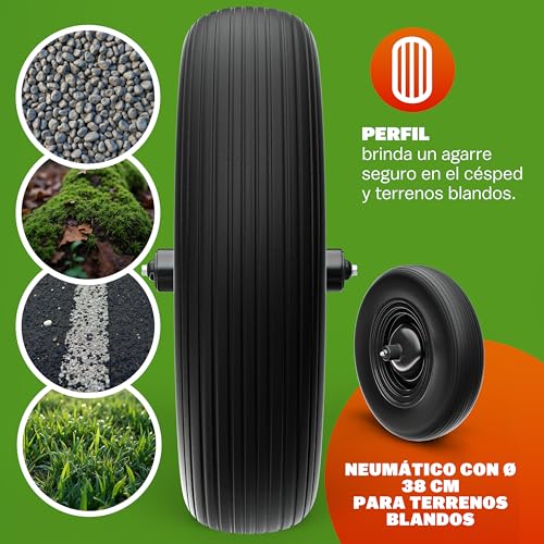 Carro de jardín para transportar tierra y herramientas en huertos urbanos 7