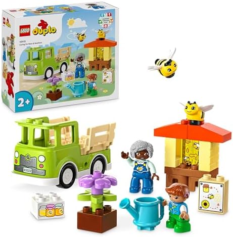 Bild von LEGO DUPLO Town Imkerei und Bienenstöcke - Lernspielzeug ab 2 Jahren mit 2 Figuren, Bienen und LKW - Geschenk zum Geburtstag für Kleinkinder, Mädchen und Jungen - 10419