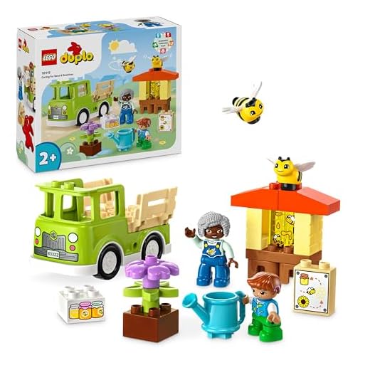 LEGO DUPLO Town Caring for Bees & Beehives, Kids’ Learning Toy with Drivable Truck, Beehive and 2 Figures, Early Development and Activity Toys, Gifts for Toddlers, Boys & Girls Aged 2 Plus 10419