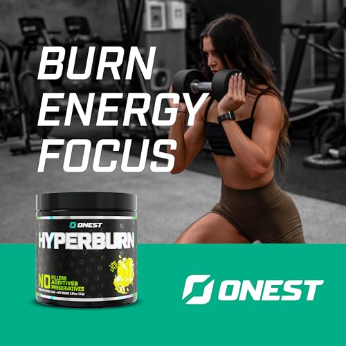 ONEST Hyperburn Weight Management Supplement for Men and Women (30 Servings) - Enhances Power, Energy, Focus & Boosts Metabolism - Long Lasting Workout Powder Supplements - Lime Splice Flavour - Image 5
