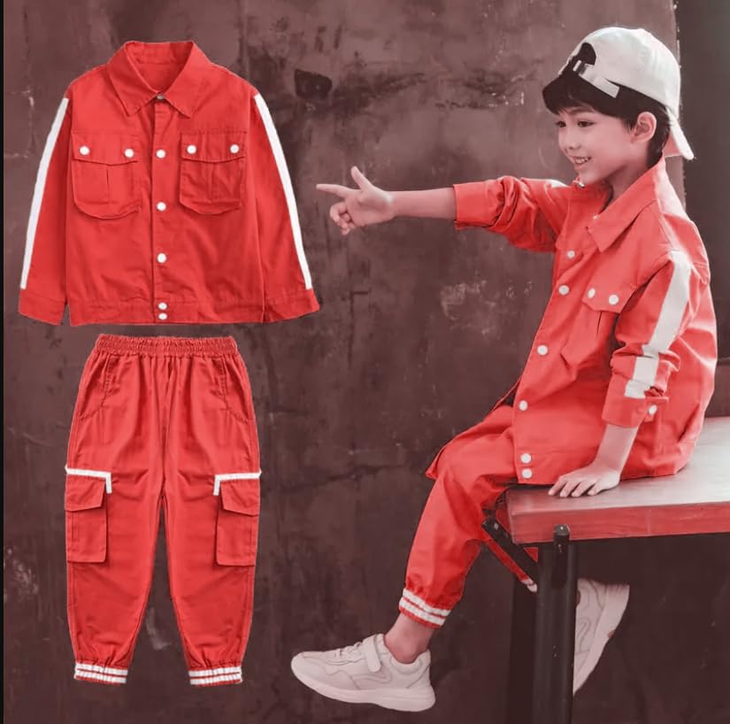 Image of Ameeha 3 Piece Outfits Hiphop Casual Dance Costume, T-Shirt Jersey and Jogger Pants Clothing Set