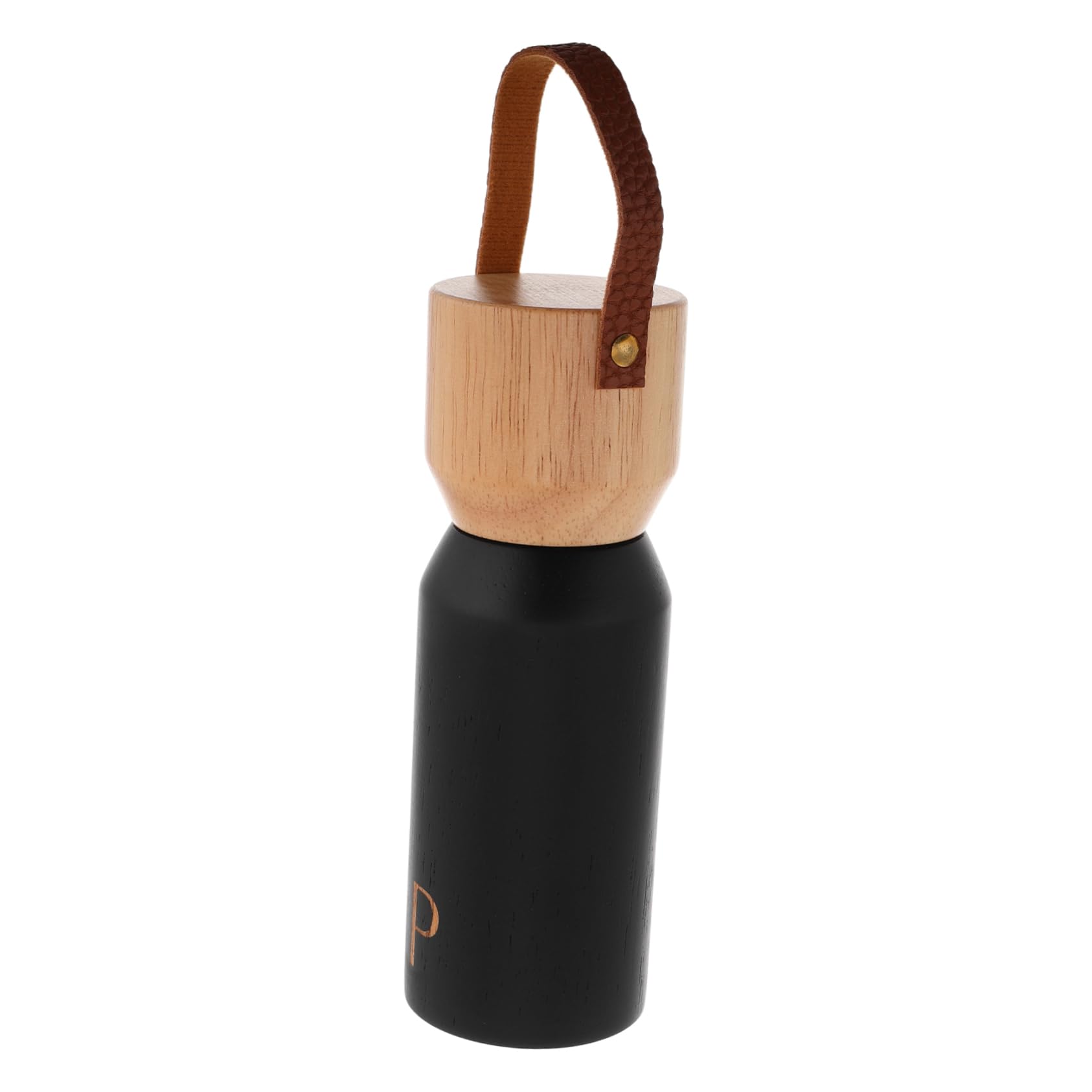 OFFSCH Manual Pepper Grinder Mini Salt Pepper Natural Wood Portable Spice Bottle Home Kitchen