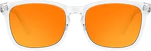TIJN Blue Light Blocking Glasses Dual AR Coatings Amber Orange Lens for Computer Gaming