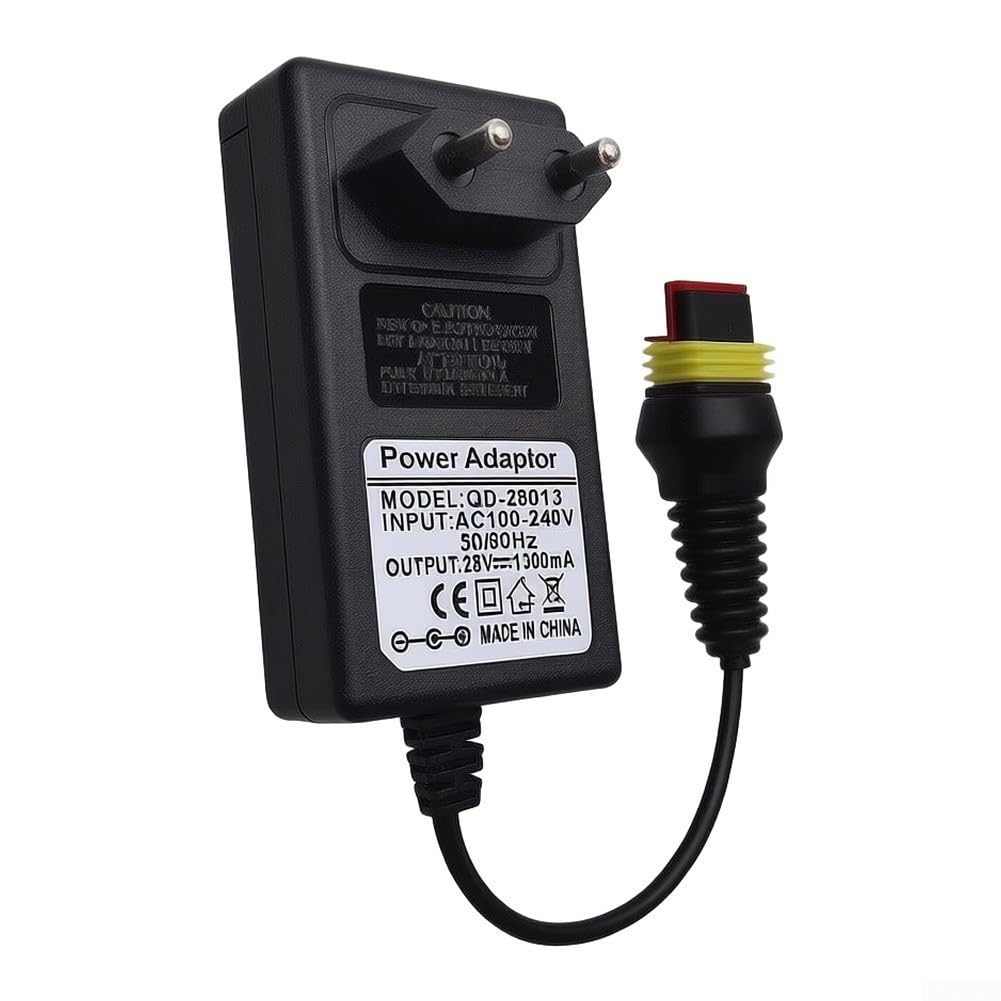 Cargador 28V 1.3A para cortadoras de césped robóticas para cable 20cm