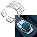 Xotic Tech 7-Button 7-Key Multimedia Control Knob Button iDrive Cover Trims, Compatible with BMW 2 3 4 5 6 x5 x6 z4 i3 M Series 2014-2017(Silver)
