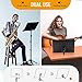 CAHAYA 5 in 1 Heightened Dual-use Sheet Music Stand & Desktop Book Stand Metal Portable Solid Back with Height Adjustable from 31.4-67in Including Carrying Bag, Sheet Music Folder & Clip CY0304