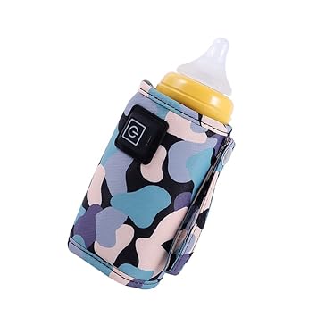 ihreesy Car Travel Bottle Warmer,5V 2A USB Heating Bottle Warmer 40?C-60 ?C Three Gear Adjustable Car Travel Milk Bottle Warmer Milk Heat Keeper Lightweight Milk Heater Cover,Black
