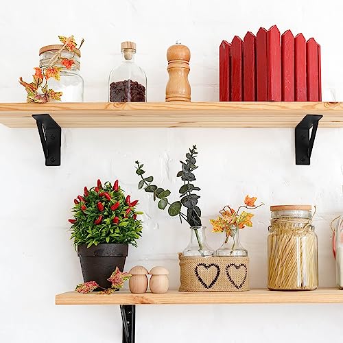 4 Pezzi Staffe per Mensole, Supporto per Scaffali