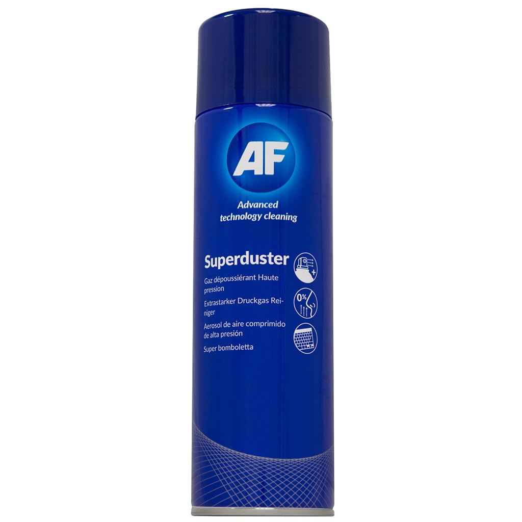 AF Superduster - Non-Invertible High Power Sprayduster / Air Duster Compressed Gas Can - Removal of Dust and Debris - 300ml, SPD300