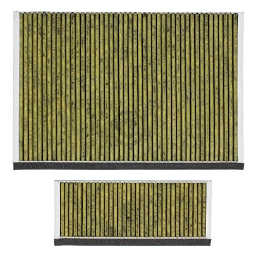 Lot de 2 filtres à charbon actif DL-pro pour Bosch Siemens 11041790 DWZ0AK0A0 11018700 Z51AIA0X0 Filtre à charbon Filtre anti-odeurs pour hotte aspirante