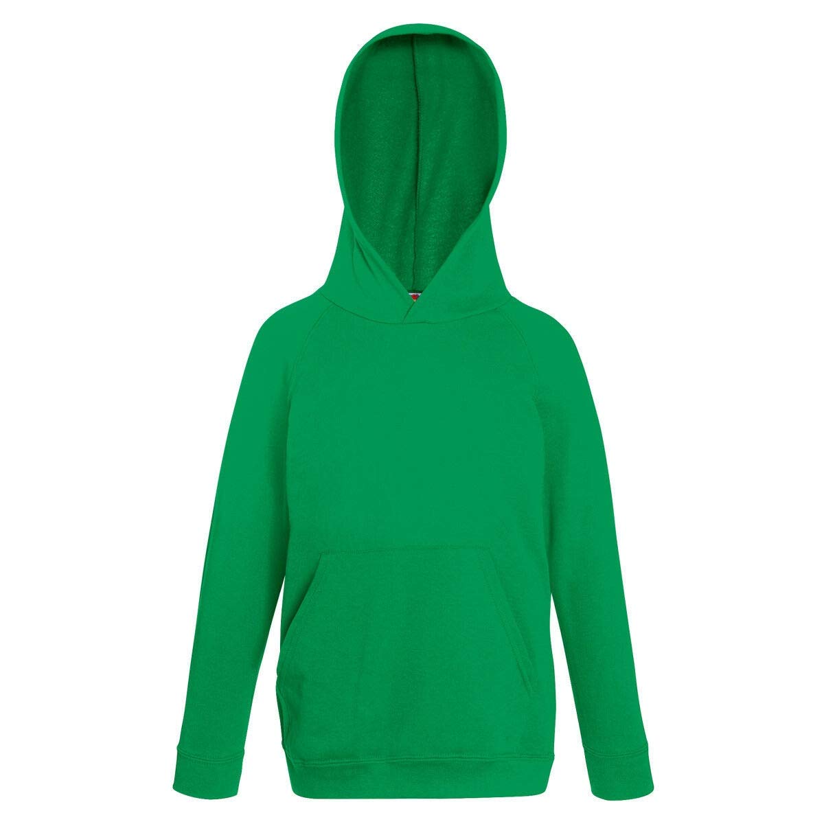 Fruit of the Loom Childrens Unisex Lightweight Hooded Sweatshirt/Hoodie (14-15) (Kelly Green)