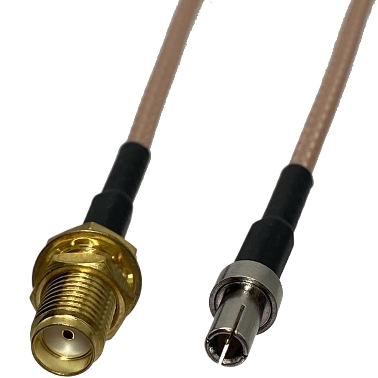 bodateng LIHUA RG316 Cable SMA Female Buklhead Ja-ck to TS9 Male Plug Straight Crimp Connector Coaxial Pigtail Wire 4inch~10FT(10FT (3M))