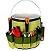 Produktbild Mitefu Zusammenklappbar Multifunktional Garten Wasser Eimer Caddy Gartenwerkzeug-Organisator Oxford Canvas Stoff Grüne Gartentasche Mit Taschen,5 Gallone,MEHRWEG