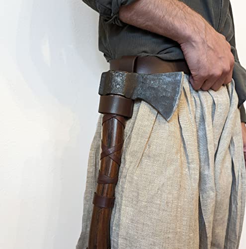 Image of Norse Tradesman Handmade Leather Axe Holster with Belt Loop