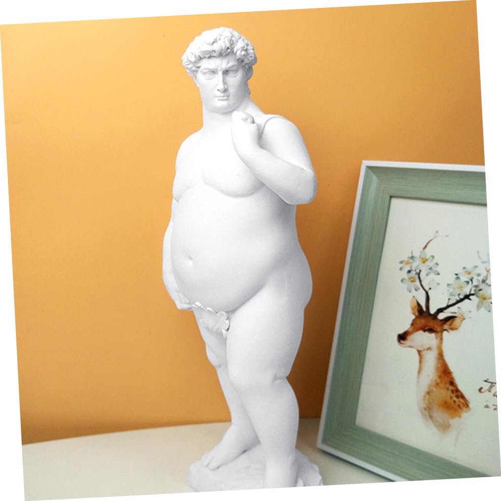Ipetboom Kreative Harz David Statue Skulptur Kunstdekoration für Zuhause und Büro Praktisch Pflegeleicht Moderne Wohndeko für Familie und Freunde