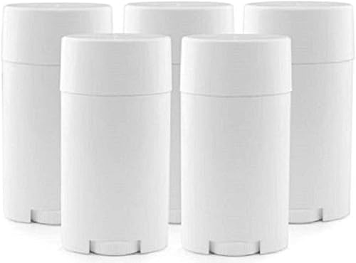 Contenedor de desodorante recargable vacío de 0.5 fl oz, tubos de bálsamo labial de plástico, contenedores de brillo de labios, 10 unidades, color