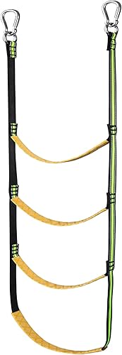 Escalera de cuerda de barco de 4 escalones, escalera portátil de cuerda para barco y extensión de cuerda de pesca para barcos inflables, kayak, canoa
