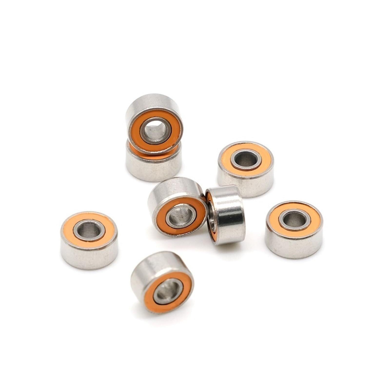 Namiar, 10 sztuk łożyska kołowrotka S693 2RS ​​CB ABEC7 LD 3 * 8 * 4mm hybrydowe ceramiczne łożysko kulkowe ze stali nierdzewnej S693-2OS CB S693RS szczęście