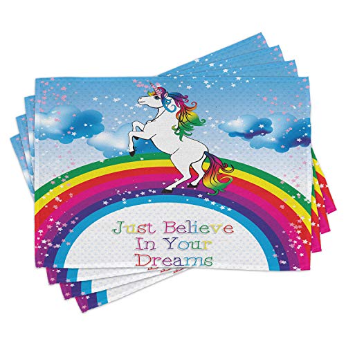 ABAKUHAUS Fantasia Tovaglietta Americana Set di 4