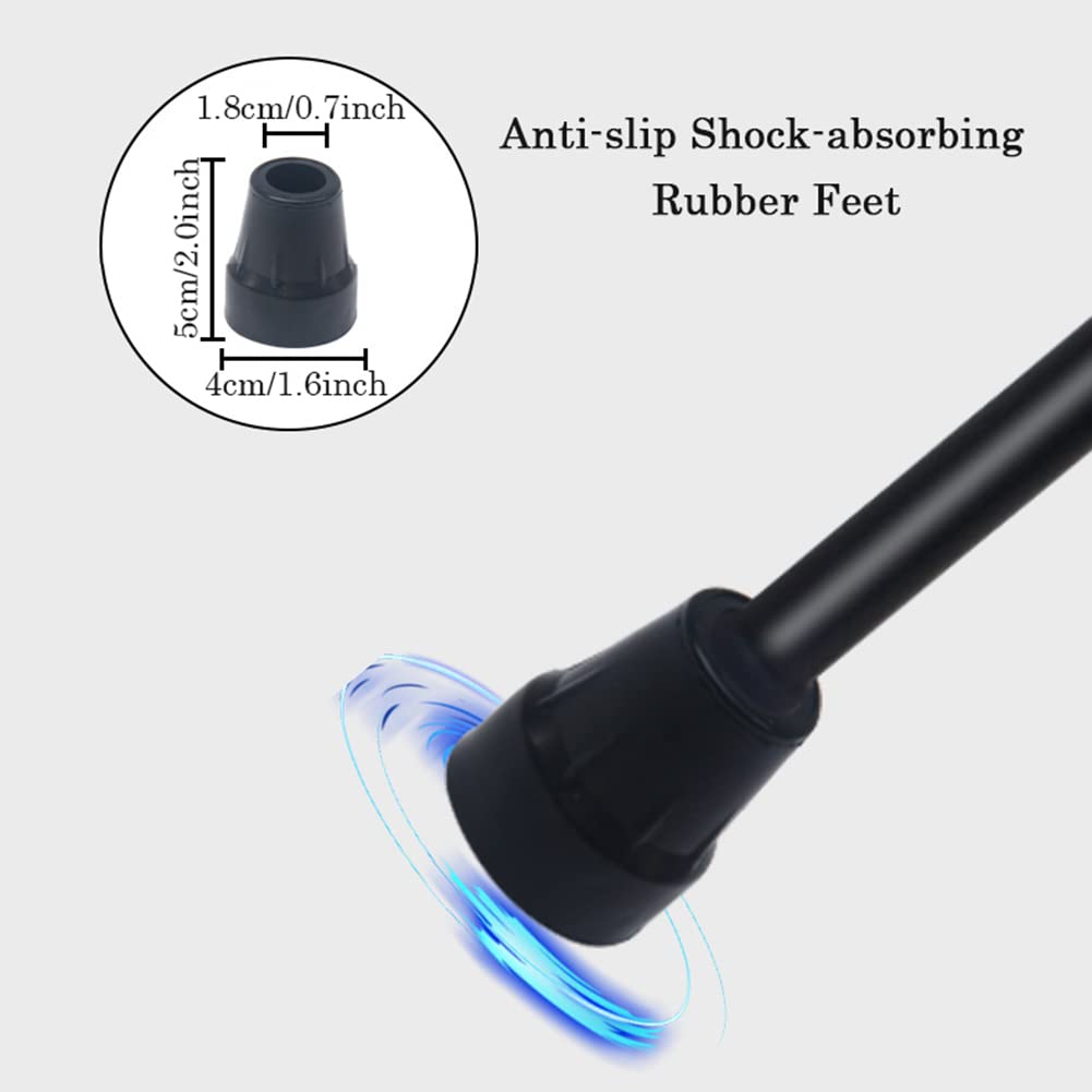 NGD Muleta de Codo de Aluminio para Adultos(x1 Unidad),Muleta Ortopédicas Plegable con Cuentas Reflectantes,Muleta para Caminar Ergonómicos-Regulables en Altura